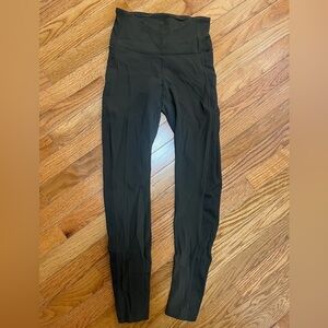 LULULEMON SE Wunder Under Olive Green Full Length 28” inseam